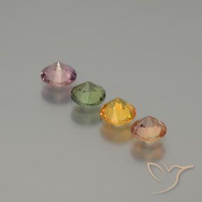 Sapphire Gemstones in 4.5 mm (calibrated) Size for Sale, Sapphire Stones in Multicolor Color