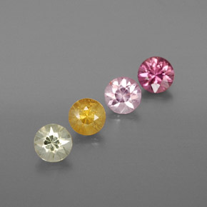 Multicolor Sapphire Gem - 0.4ct Diamond-Cut (ID: 374731)