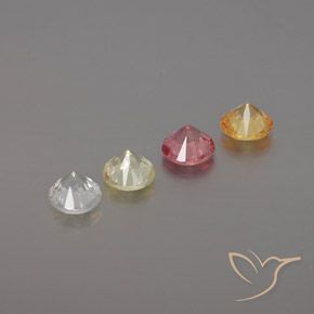 Sapphire Gemstones in 4.5 mm (calibrated) Size for Sale, Sapphire Stones in Multicolor Color