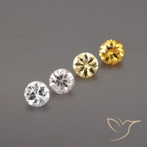 1.46 ctw Multicolor Sapphire Gemstones, Sapphire Gems in Diamond-Cut Shape for Sale.