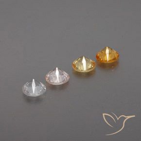 Sapphire Gemstones in 4.5 mm (calibrated) Size for Sale, Sapphire Stones in Multicolor Color