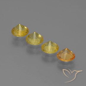 Sapphire Gemstones in 4.5 mm (calibrated) Size for Sale, Sapphire Stones in Multicolor Color