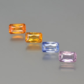 0.4ct Octagon / Scissor Cut Multicolor Sapphire Gem for sale 0.4ct Octagon / Scissor Cut Multicolor Sapphire Gem (ID: 375029)