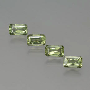 Verde claro Zafiro Gema - 0.4ct Corte Octágon / Forma de Tijera (ID: 375031)