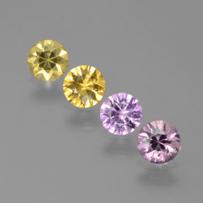 Multicolor Sapphire Gem - 0.3ct Diamond-Cut (ID: 375057)