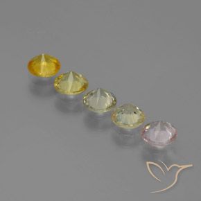 Sapphire Gemstones in 4.2 mm Size for Sale, Sapphire Stones in Multicolor Color