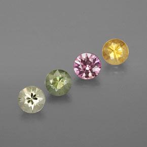 Mehrfarbig Saphir Edelstein - 0.3ct Diamanten-Schliff (ID: 375153)