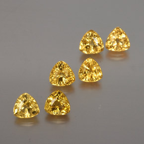Medium Gold Сапфир Камень - 0.3ct Огранка Триллион Фасетная (ID: 375227)