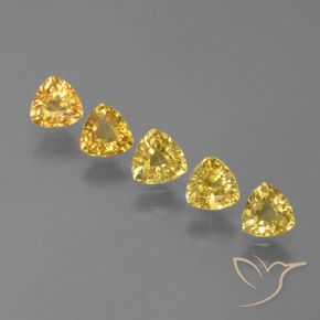 Dorado Zafiro Gema - 0.4ct Forma trillón (ID: 375470)