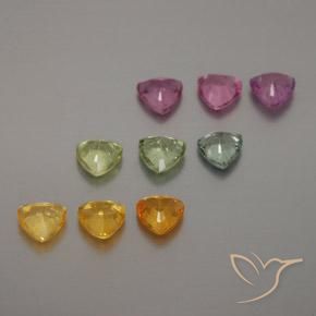 Sapphire Gemstones in 4 x 4 mm (calibrated) Size for Sale, Sapphire Stones in Multicolor Color