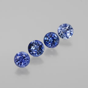 Cornflower Blue Sapphire Gem - 0.5ct Round Facet (ID: 380597)