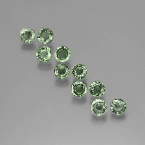 0.5ct Round Facet Green Sapphire Gem for sale 0.5ct Round Facet Green Sapphire Gem (ID: 383435)