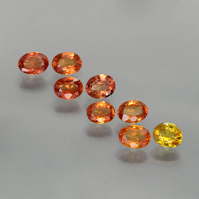 Multicolor Sapphire Gem - 0.2ct Oval Facet (ID: 383683)