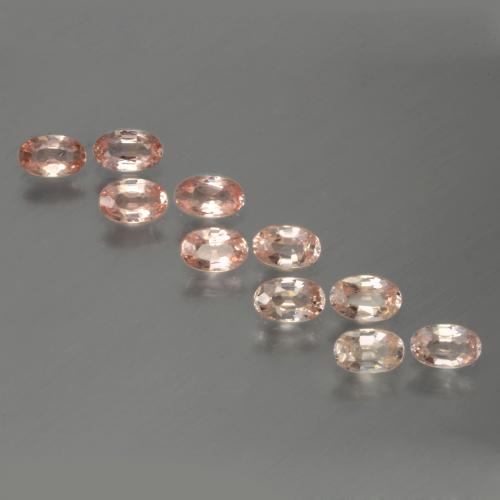 Medium Pink Сапфир Камень - 0.3ct Фасетный Овал (ID: 387729)