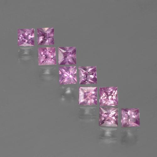 Medium-Light Purple Sapphire Gem - 0.2ct Princess-Cut (ID: 388532)