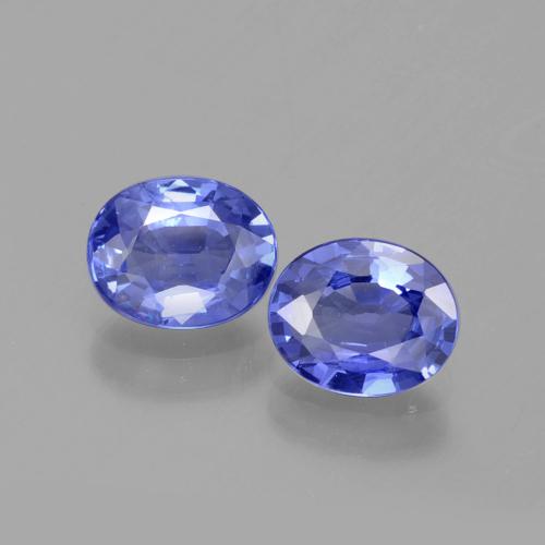 Intense Violet Blue Sapphire Gem - 0.7ct Oval Facet (ID: 395974)