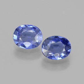 Violet Blue Sapphire Gem - 0.8ct Oval Facet (ID: 396173)