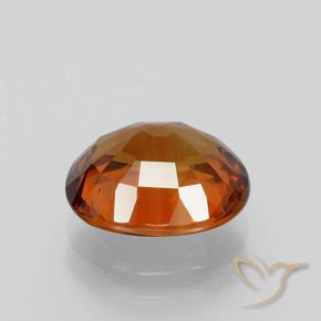 Sapphire Gemstone in 11 x 9 mm (calibrated) Size for Sale, Sapphire Stone in Fire Orange Color