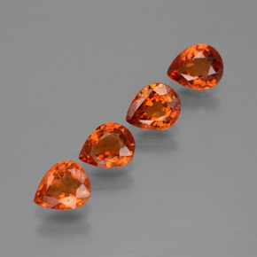2.4ct Pear Facet Red Orange Sapphire for sale thumb image of 2.4ct Pear Facet Red Orange Sapphire (ID: 400033)