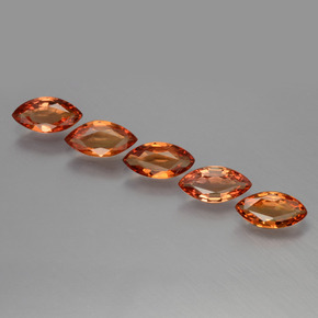 0.4ct Marquise Facet Red Orange Sapphire Gem for sale 0.4ct Marquise Facet Red Orange Sapphire Gem (ID: 400427)