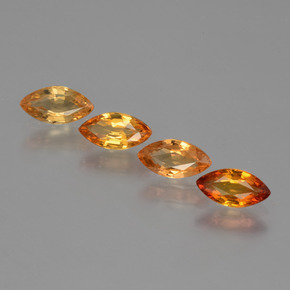 0.5ct Marquise Facet Red Orange Sapphire Gem for sale 0.5ct Marquise Facet Red Orange Sapphire Gem (ID: 400450)