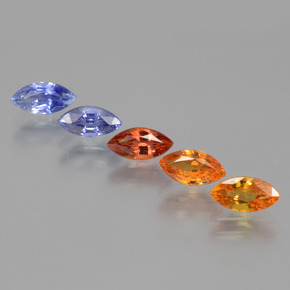0.6ct Marquise Facet Multicolor Sapphire Gem for sale 0.6ct Marquise Facet Multicolor Sapphire Gem (ID: 400451)