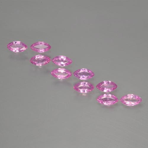 Light Royal Purple Pink Sapphire Gem - 0.2ct Marquise Facet (ID: 400487)