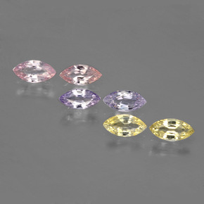 2.8ct Marquise Facet Multicolor Sapphire for sale thumb image of 2.8ct Marquise Facet Multicolor Sapphire (ID: 400498)