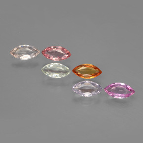 0.4ct Marquise Facet Multicolor Sapphire Gem for sale 0.4ct Marquise Facet Multicolor Sapphire Gem (ID: 400501)