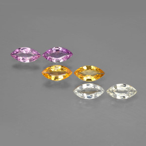 0.4ct Marquise Facet Multicolor Sapphire Gem for sale 0.4ct Marquise Facet Multicolor Sapphire Gem (ID: 400609)