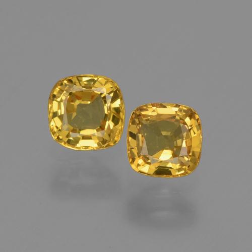 Золотой Сапфир Камень - 0.5ct Огранка Подушечка (ID: 406071)