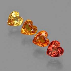 0.6ct Heart Facet Yellow Golden Sapphire Gem for sale 0.6ct Heart Facet Yellow Golden Sapphire Gem (ID: 406319)