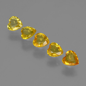 0.5ct Heart Facet Yellow Golden Sapphire for sale thumb image of 0.5ct Heart Facet Yellow Golden Sapphire (ID: 406328)