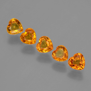 0.5ct Heart Facet Yellow Golden Sapphire Gem for sale 0.5ct Heart Facet Yellow Golden Sapphire Gem (ID: 406329)