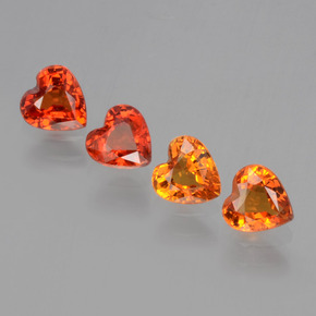 0.4ct Heart Facet Yellow Orange Sapphire for sale thumb image of 0.4ct Heart Facet Yellow Orange Sapphire (ID: 406357)