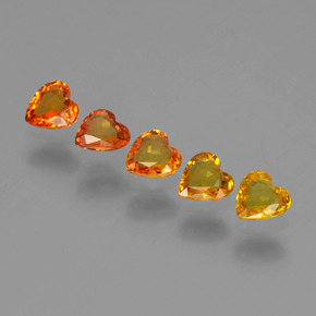 0.3ct Heart Facet Yellow Golden Sapphire for sale thumb image of 0.3ct Heart Facet Yellow Golden Sapphire (ID: 406370)