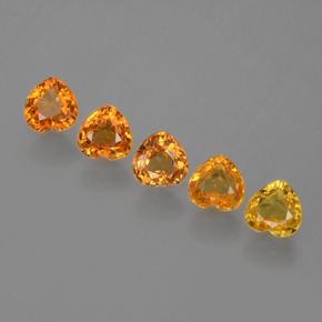 0.4ct Heart Facet Yellow Golden Sapphire Gem for sale 0.4ct Heart Facet Yellow Golden Sapphire Gem (ID: 406397)