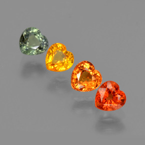 0.4ct Heart Facet Multicolor Sapphire for sale thumb image of 0.4ct Heart Facet Multicolor Sapphire (ID: 406423)