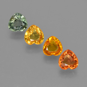 0.5ct Heart Facet Multicolor Sapphire for sale thumb image of 0.5ct Heart Facet Multicolor Sapphire (ID: 406426)