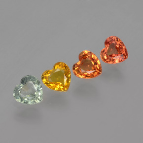 0.5ct Heart Facet Multicolor Sapphire for sale thumb image of 0.5ct Heart Facet Multicolor Sapphire (ID: 406475)