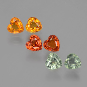 0.4ct Heart Facet Multicolor Sapphire for sale thumb image of 0.4ct Heart Facet Multicolor Sapphire (ID: 406479)