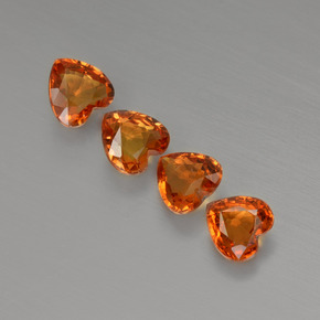 0.4ct Heart Facet Orange Sapphire for sale thumb image of 0.4ct Heart Facet Orange Sapphire (ID: 406534)
