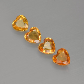 0.3ct Heart Facet Yellow Golden Sapphire for sale thumb image of 0.3ct Heart Facet Yellow Golden Sapphire (ID: 406540)