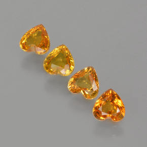 0.5ct Heart Facet Yellow Golden Sapphire Gem for sale 0.5ct Heart Facet Yellow Golden Sapphire Gem (ID: 406544)