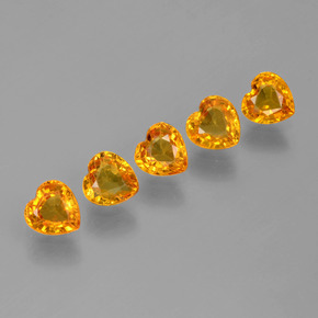 0.4ct Heart Facet Yellow Golden Sapphire Gem for sale 0.4ct Heart Facet Yellow Golden Sapphire Gem (ID: 406548)
