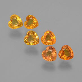 0.4ct Heart Facet Yellow Golden Sapphire Gem for sale 0.4ct Heart Facet Yellow Golden Sapphire Gem (ID: 406555)