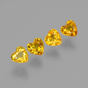 0.4ct Heart Facet Yellow Golden Sapphire for sale thumb image of 0.4ct Heart Facet Yellow Golden Sapphire (ID: 406564)