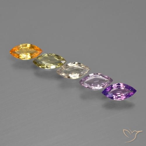 Multicolor Zafiro Gema - 0.4ct Forma marquesa (ID: 408354)
