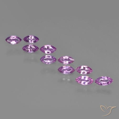 Medium Purple Sapphire Gem - 0.2ct Marquise Facet (ID: 410497)