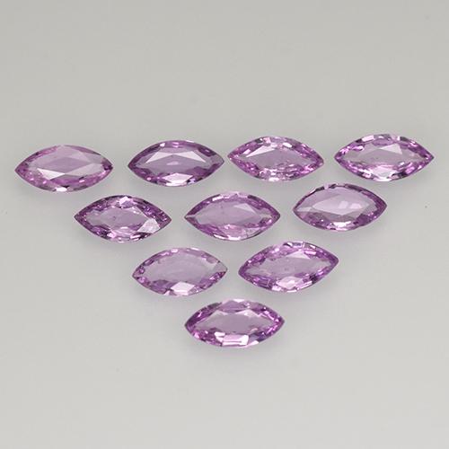 Medium Pinkish Purple Sapphire Gem - 0.1ct Marquise Facet (ID: 410499)